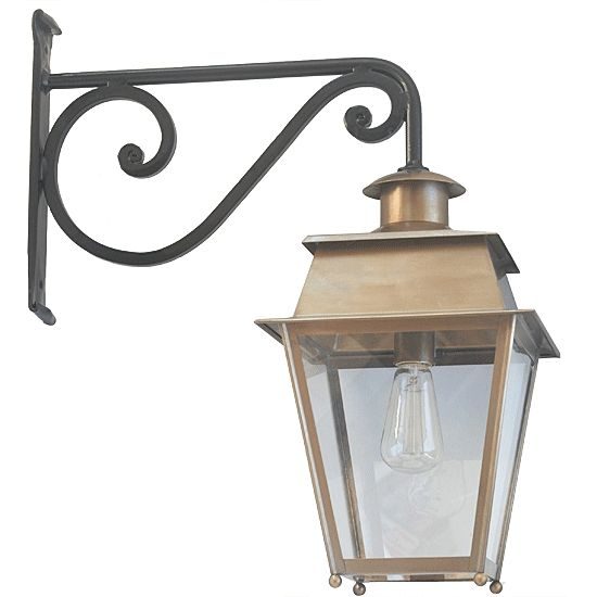 French brass and zinc lantern by Atelier Lumin&rsquo;Art